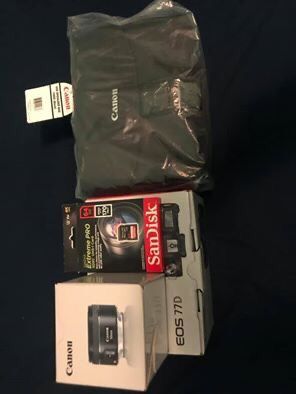 Brand New Canon EOS 77D with accessories for sale!!