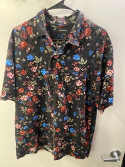 Urban Outfitters Floral Short Sleeve Button-Up Shirt