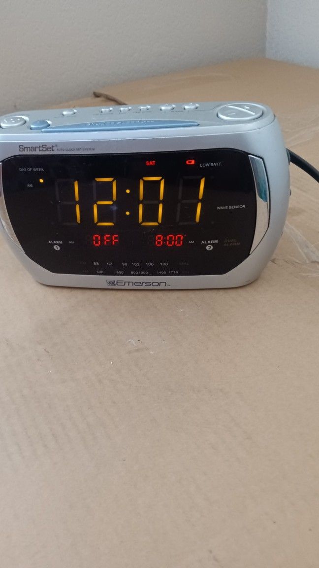 Alarm Clock Radio Large Numbers
