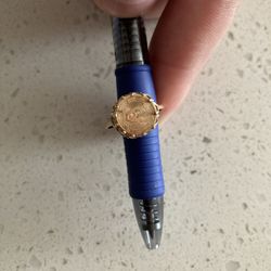 Gold Ring Aquarius 