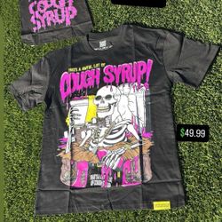 Awful Lot Of Cough Syrup Black Tee