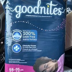 Goodnites Large Pull Ups New 34 Count