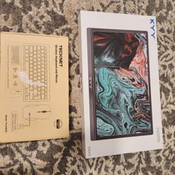 15.6 Portable Monitor, Wireless Keyboard and Mouse Combo- Never Used- Brand New 
