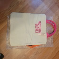 Victoria Secret Canvas Double Handle Tote Bag