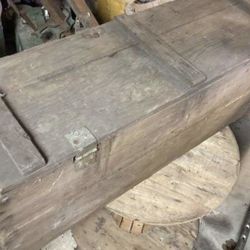 Large Wooden Ammo Box 