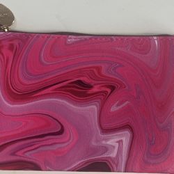 Self Love Is The Best Love Pink Swirl Cosmetic Bag