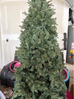 Pre lite Christmas tree.  7.5 inches