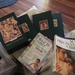 BABY CLOTHES/ ALBUM FOR PHOTOS/ TWO BABY BOOKS B