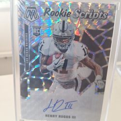 Rookie Henry Ruggs lll Rookie Autograph Raiders