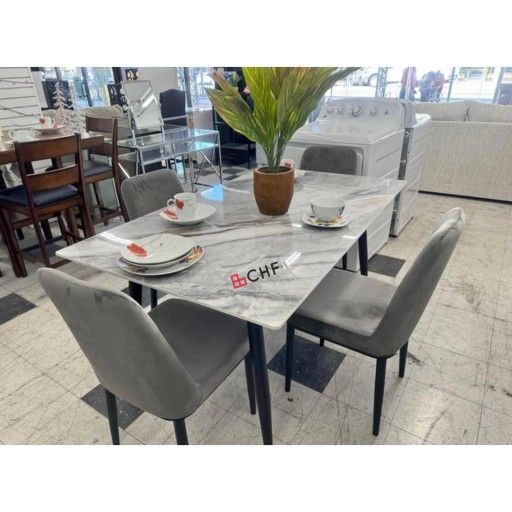 5 Piece Dining Table Set With 4 Chairs - May Sale !
