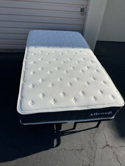 Allswell Twin Mattress with Metal Frame