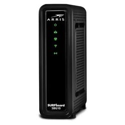 ARRIS SURFboard SBG10 DOCSIS 3.0 16 x 4 Gigabit Cable Modem & AC1600 Wi-Fi Router , Comcast Xfinity, Cox, Spectrum, 400 Mbps Max Internet Speeds