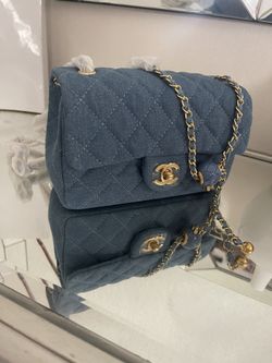 Black And Denim Shoulder Bags