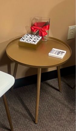 Gold side table