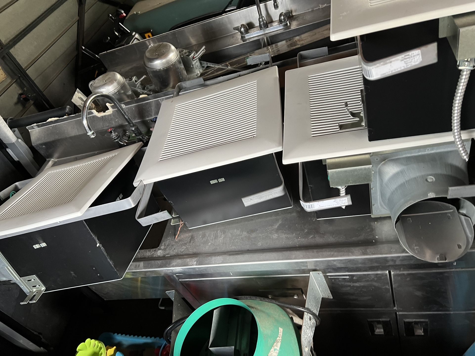 Fans, Table, Cabinets