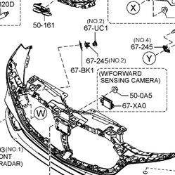 MAZDA 3 Hatch 2026 Forward radar Camera 
