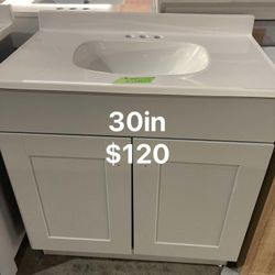 30in Bathroom Vanity With Top