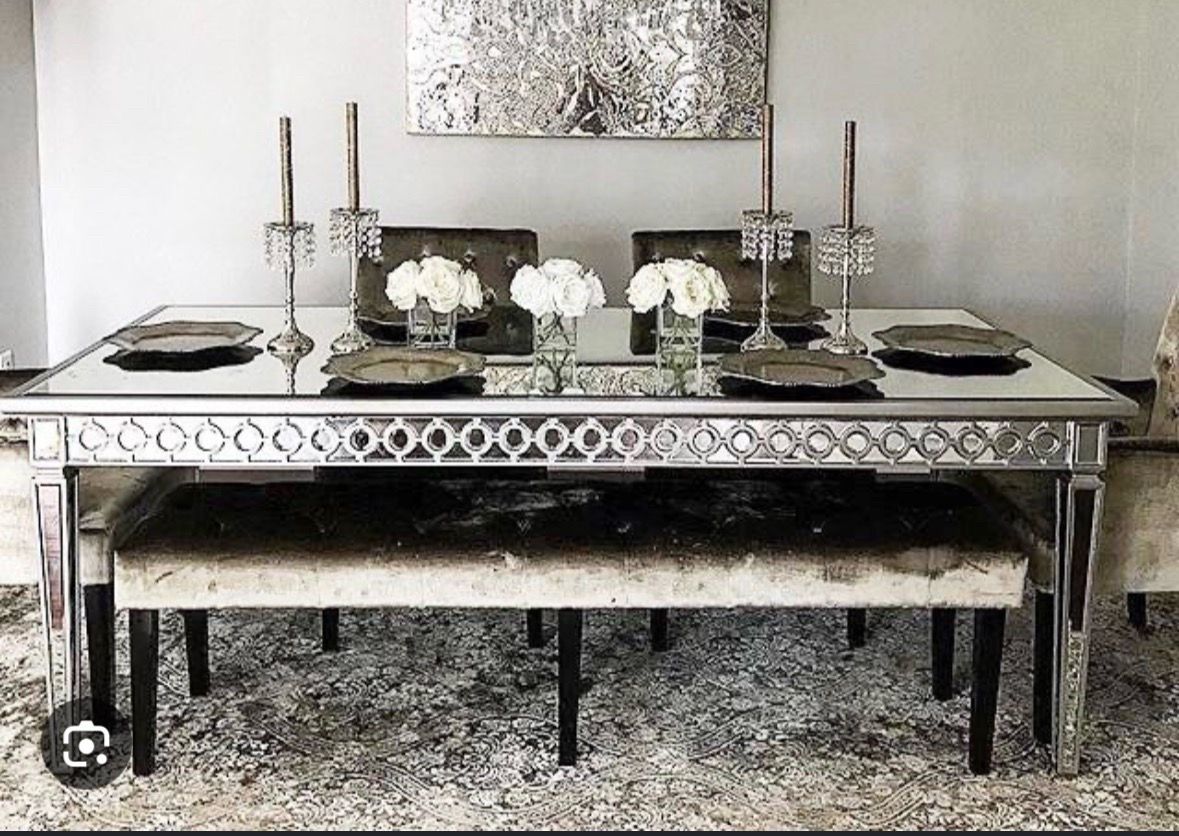 Modern Mirror Dining Table