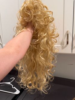 New Blond Curly Wig - Small
