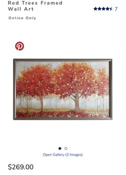 Forest, trees wall art (pier1)