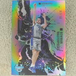 Kon Knueppel 2024-25 Bowman U Best Masterpieces Black Refractor 01/10
