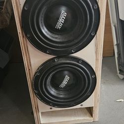 2 Sundown Audio U6.5 Subwoofers In Ported Box