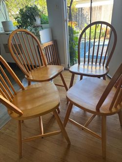 Wood chair set of 4