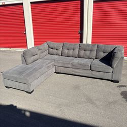 Gray Ashley Furniture L-Shaped Sectional - Free Delivery