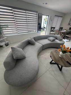 New sectional brickel grey 150”