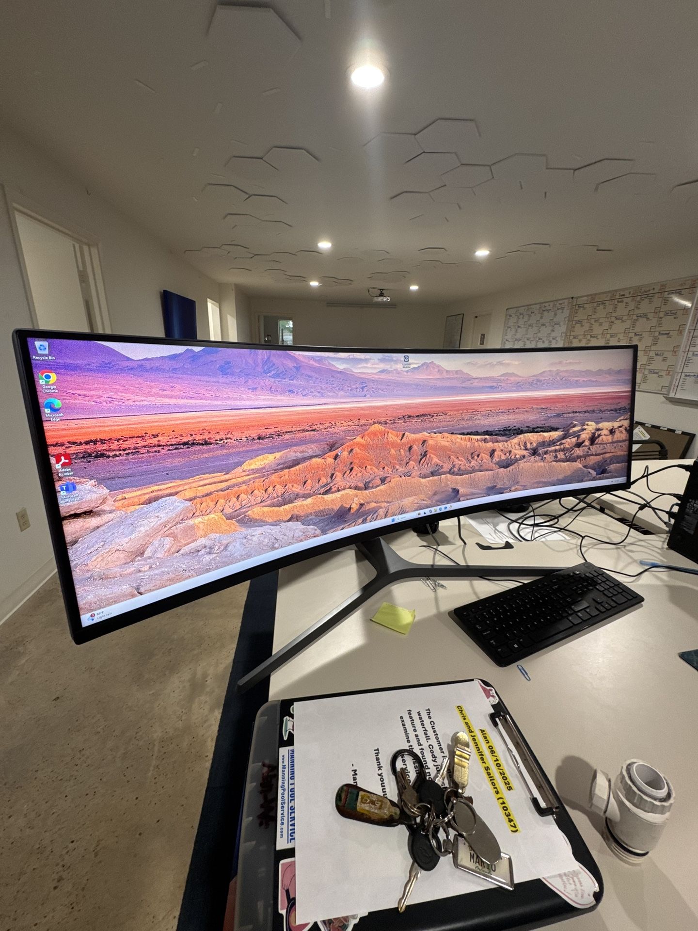 SAMSUNG 49” Curved LED CHG90 Series Desktop Monitor
