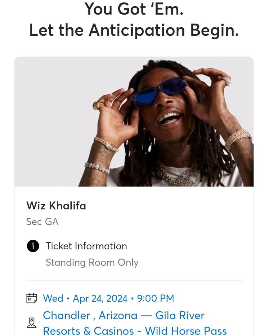 Wiz Khalifa Tickets 
