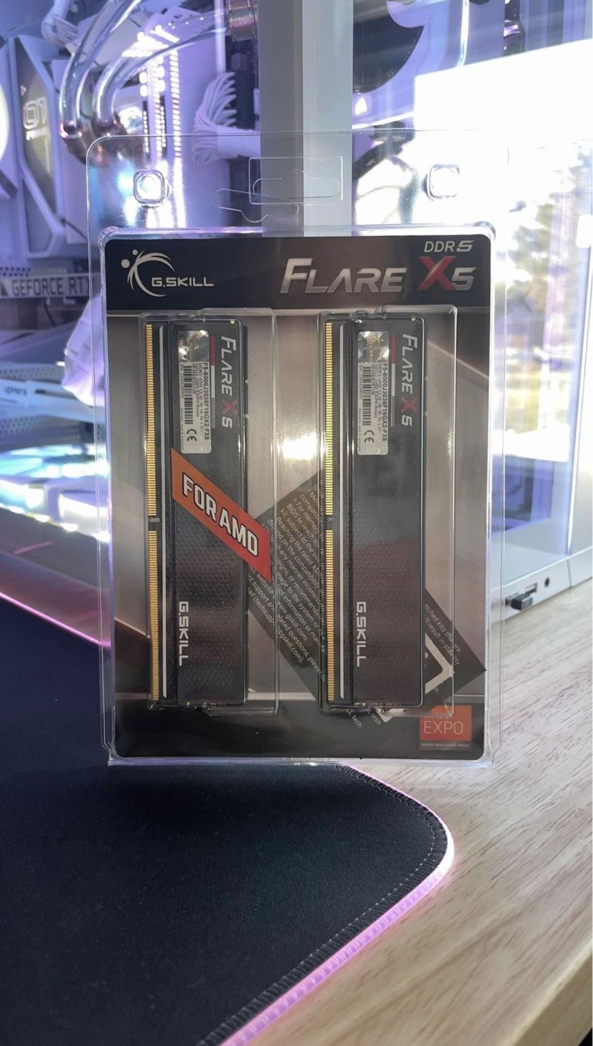 G.Skill Flare X5 Series 32GB (2 x 16GB) DDR5-6000 PC5-48000 CL36 Dual Channel Desktop Memory Kit.