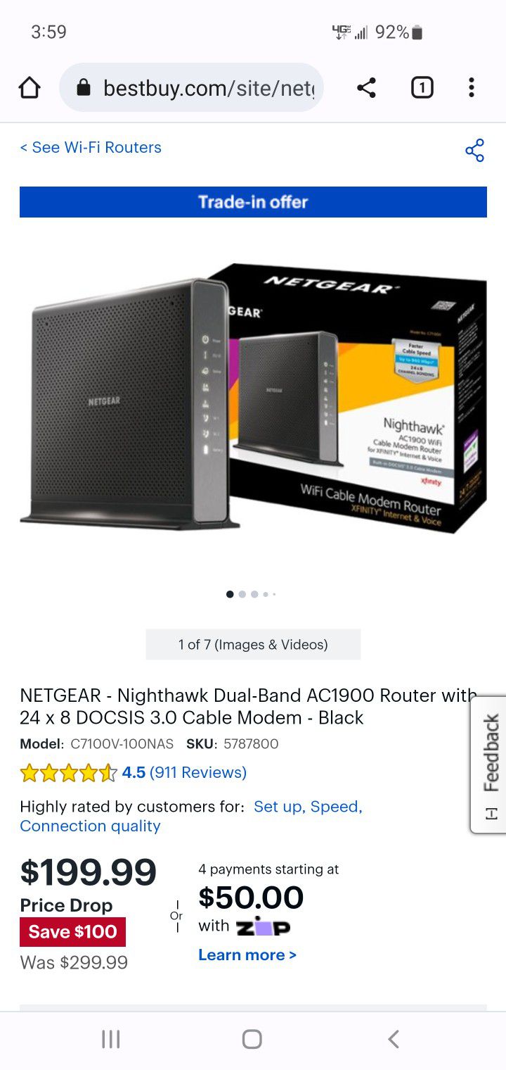 NETGEAR - Nighthawk Dual-Band AC1900 Router 