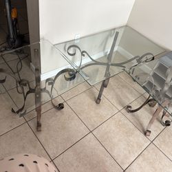 Glass Table Set 