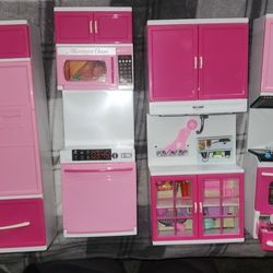 Like New Mini Kitchen Playset With Mini Food And Accessories  $15