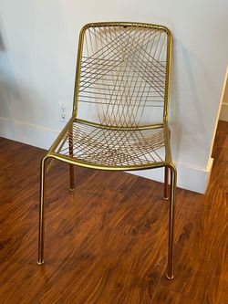 Cb2 Alpha Brass Metal Chair