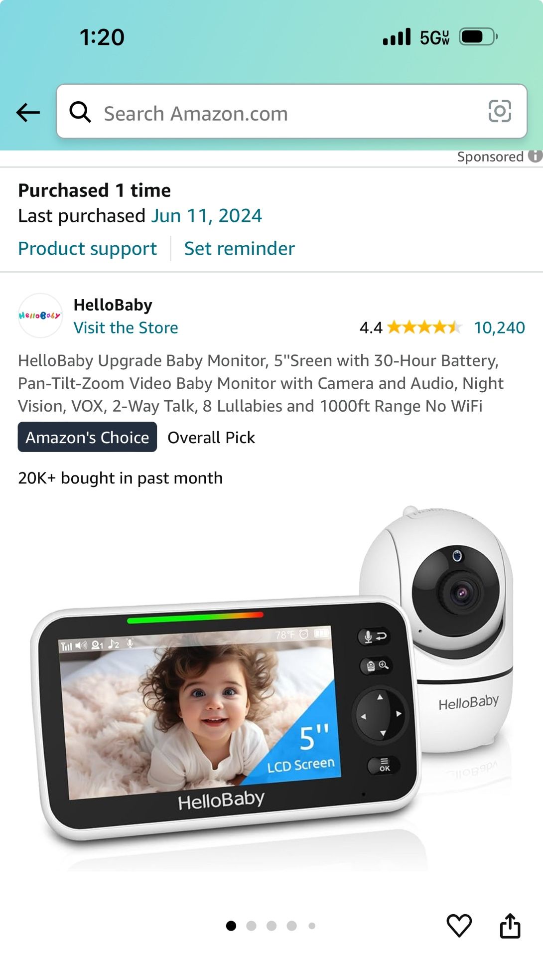 Hellobaby baby monitor
