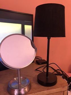 Black desk lamp