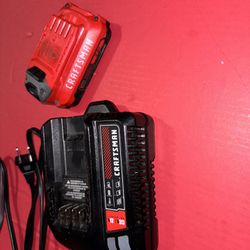 Craftsman CMCB100 20V Max Power Tool Battery Charger with 20V BATTERY