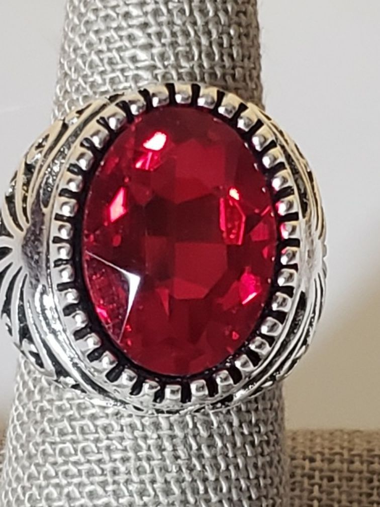 Antique Silver Stone Vintage Jewelry Rings For Men and Women Size 9