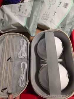Breast pump and storage bags