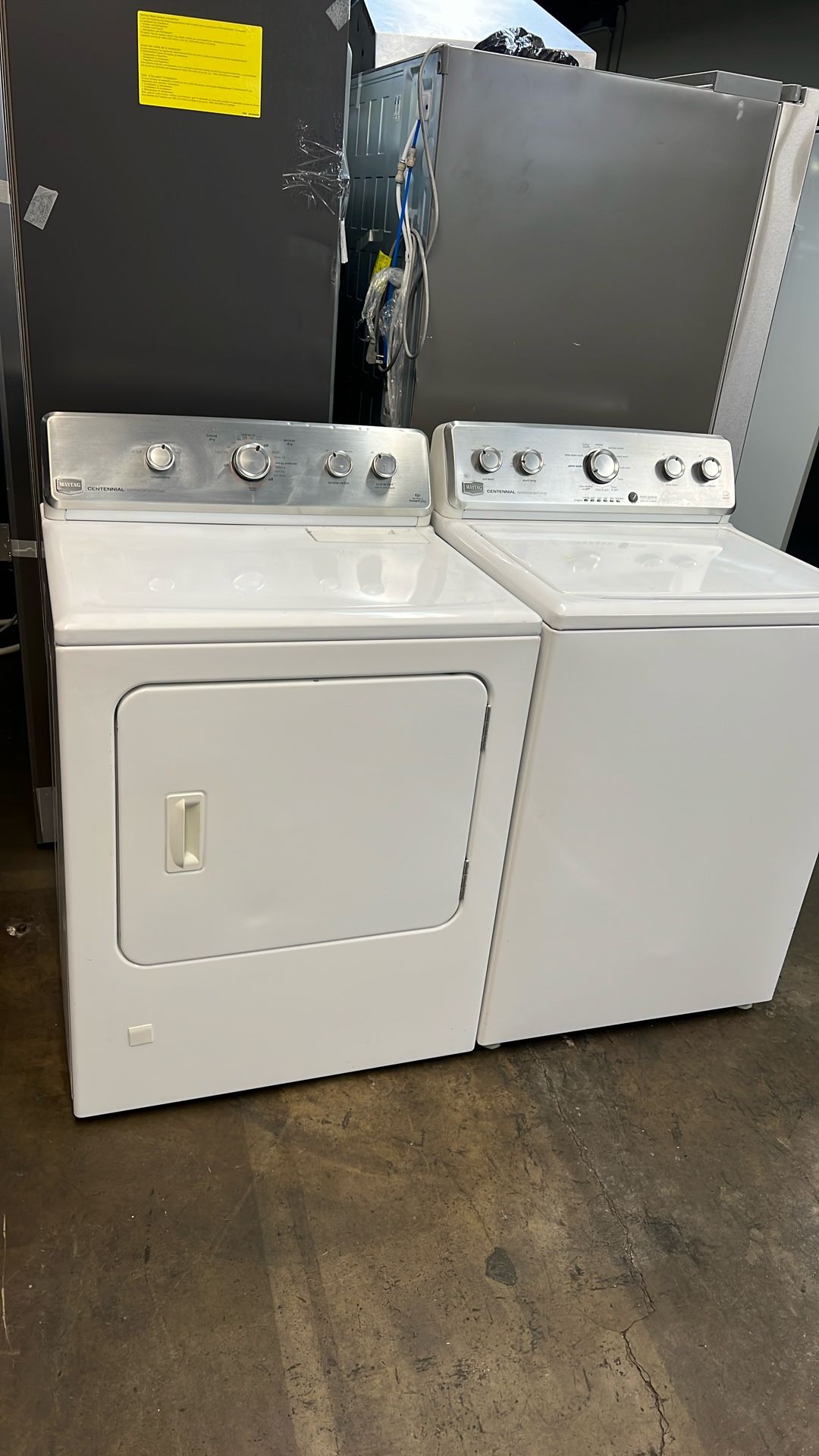 MAYTAG HE TOP LOAD WASHER AND GAS DRYER SET