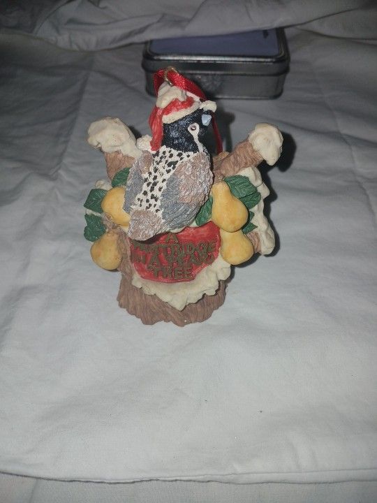 1992 VINTAGE PARTRIDGE IN A PEAR TREE CHRISTMAS ORNAMENT 