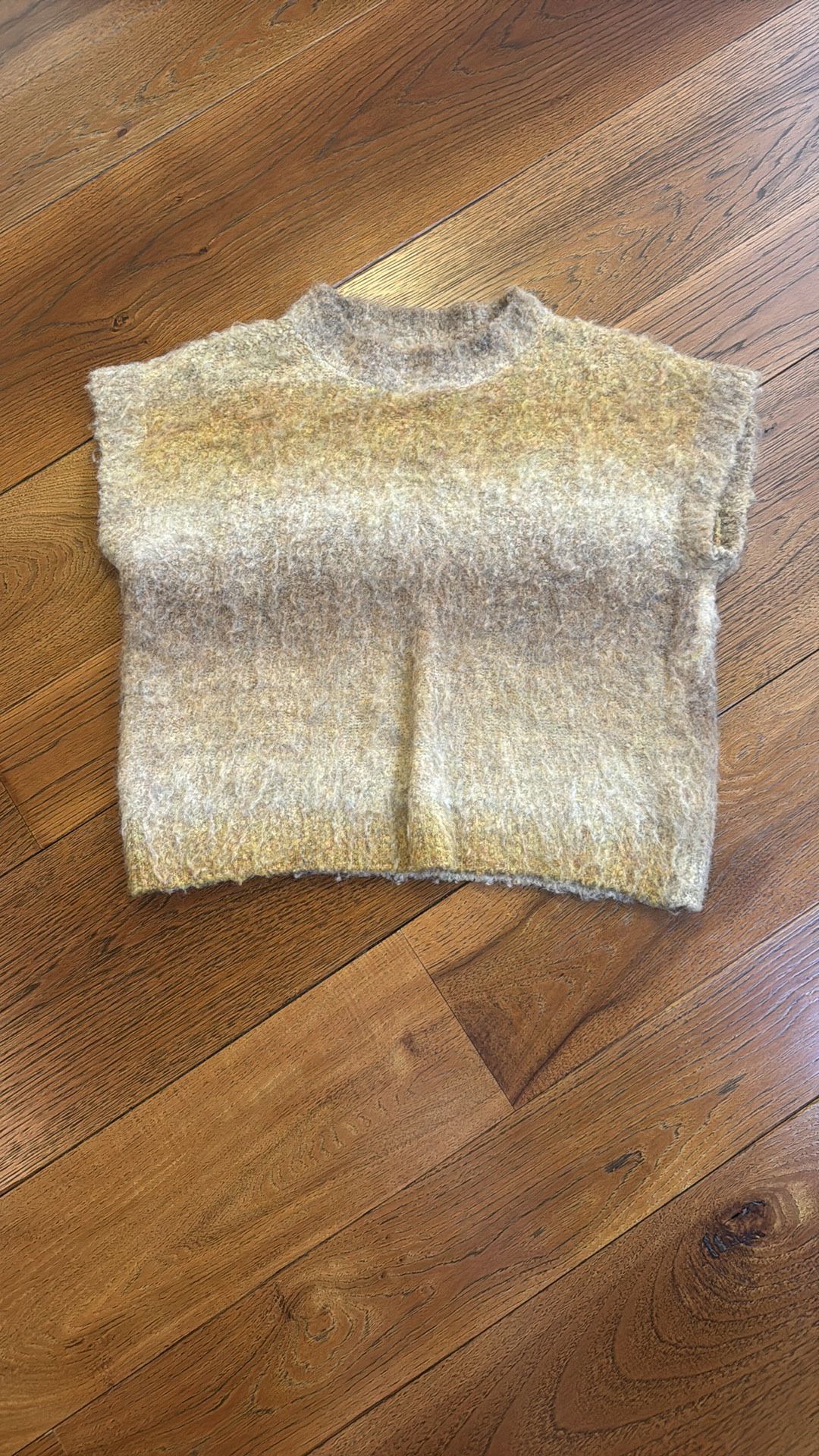Zara Degrade Knit Vest Sweater Ombré