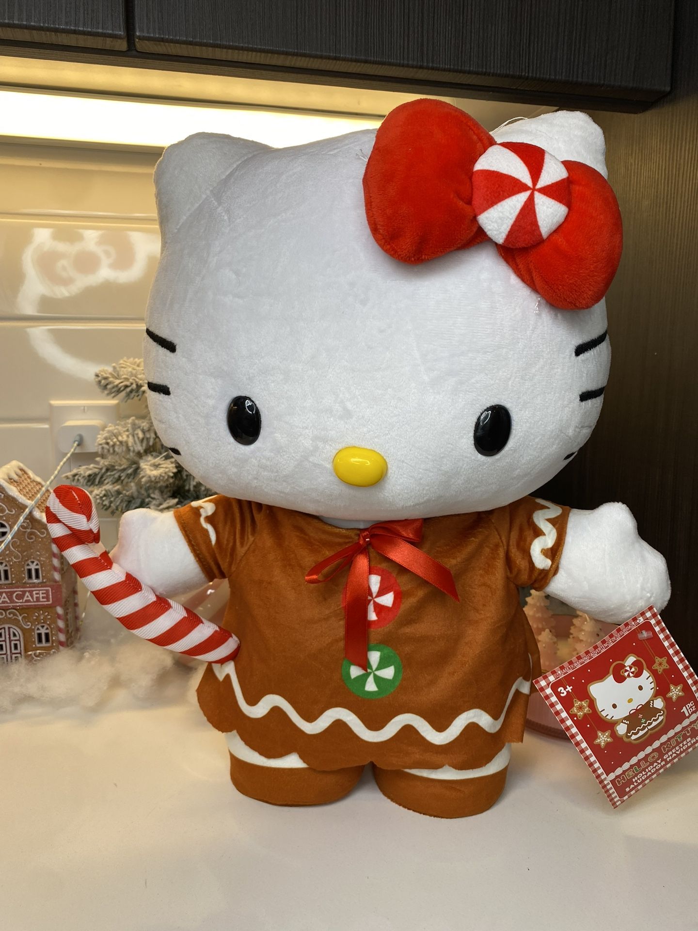 Hello Kitty Gingerbread Holiday Plush - Limited Edition - 17”