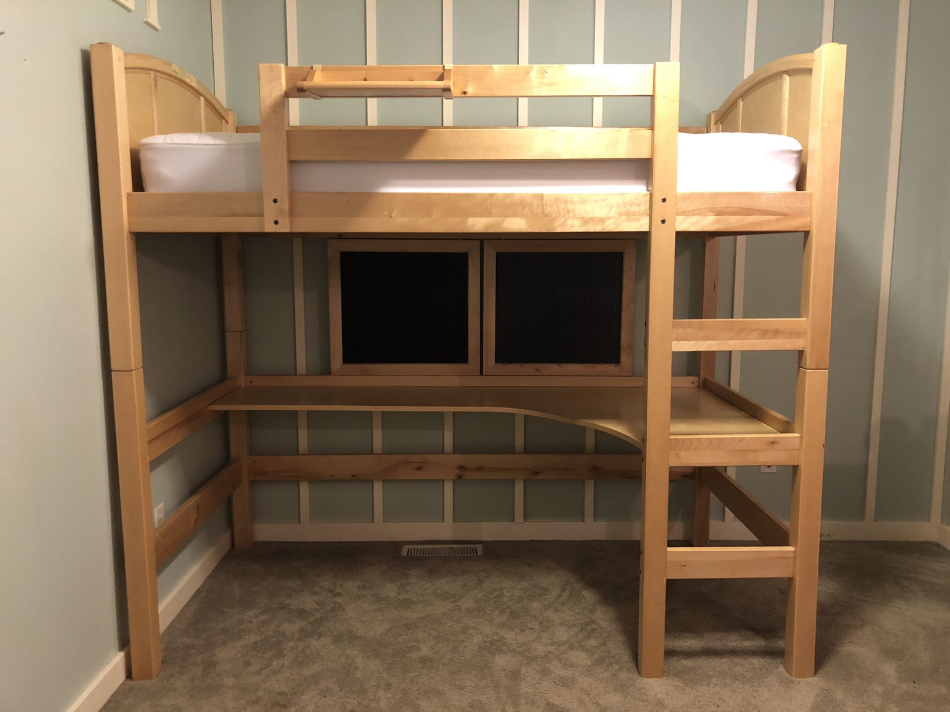 Twin Bunk Bed with Desk