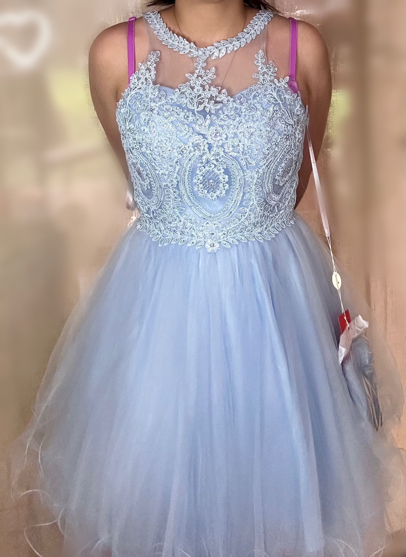 blue dama dress