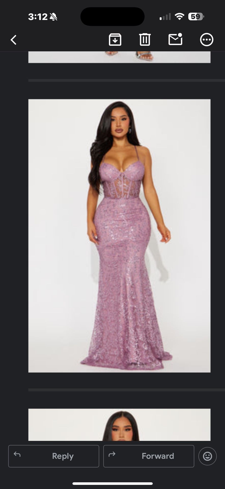 Fashion nova - 2x Prom/formal Dress- Mauve