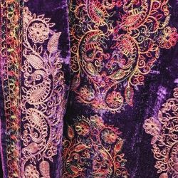 Indian pakistani velvet shawl last one