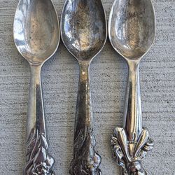 Vintage Disney Character Spoons Set 3 Beauty Beast Snow White Collectible Made in China